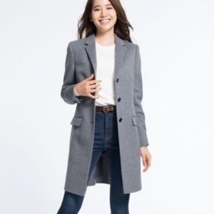 Uniqlo wool+cashmere coats gray S